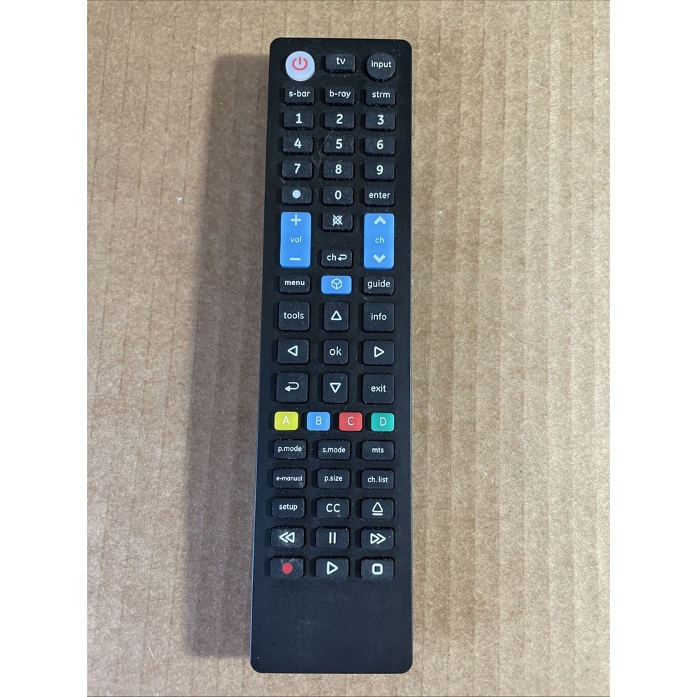 GE Universal Remote‎ Control by BYJASCO.COM 44235 CL5 7252 Black Pre-Owned